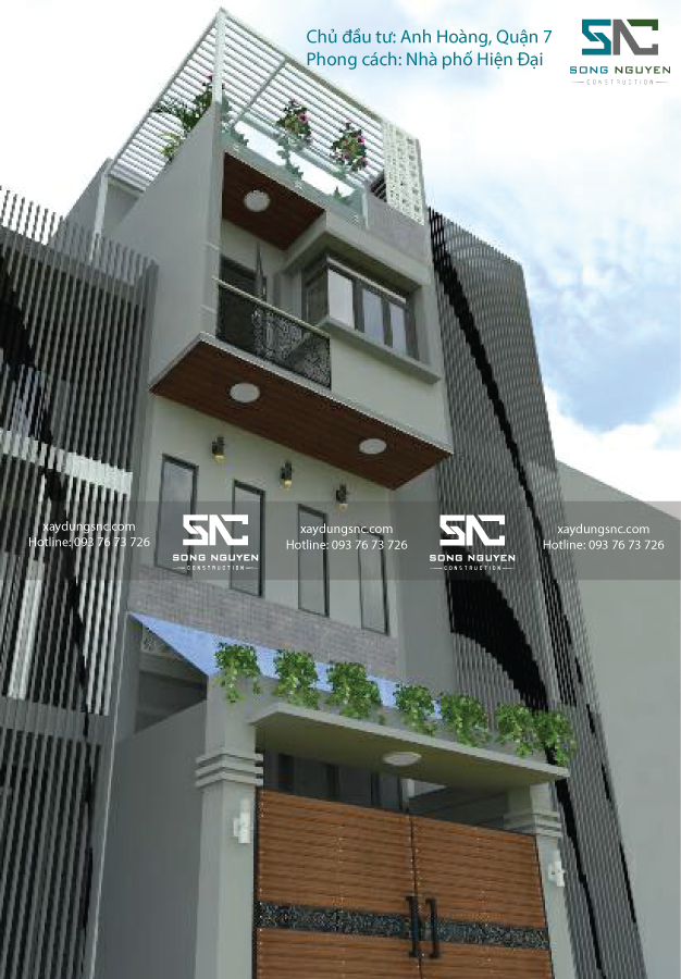 Mẫu nhà 2 mặt tiền 3 tầng hiện đại của anh Hoàng tại quận 7 3 Mẫu nhà 2 mặt tiền 3 tầng hiện đại của anh Hoàng tại quận 7