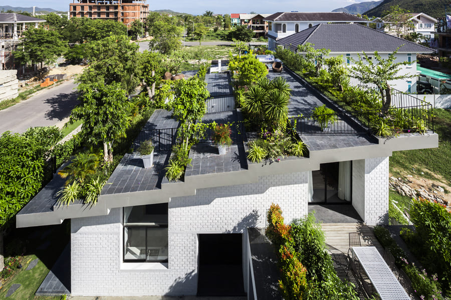 công trình kiến trúc xanh hanging garden