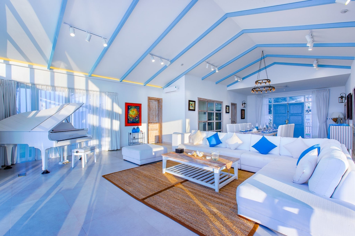 Thiết kế nội thất theo phong cách Santorini càng ngày được nhiều người ưa chuộng 